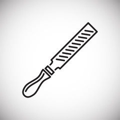 Tool file line icon on white background for graphic and web design, Modern simple vector sign. Internet concept. Trendy symbol for website design web button or mobile app