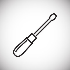 Tool wrench line icon on white background for graphic and web design, Modern simple vector sign. Internet concept. Trendy symbol for website design web button or mobile app