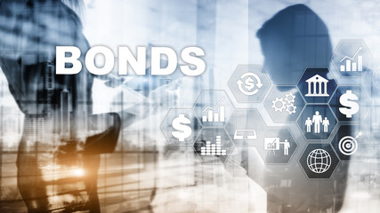 Fototapeta na wymiar Bond Finance Banking Technology Business concept. Electronic Online Trade Market Network.