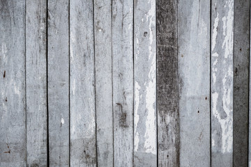 old wooden background of gray planks