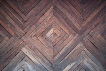 old patterned wooden background of brown planks