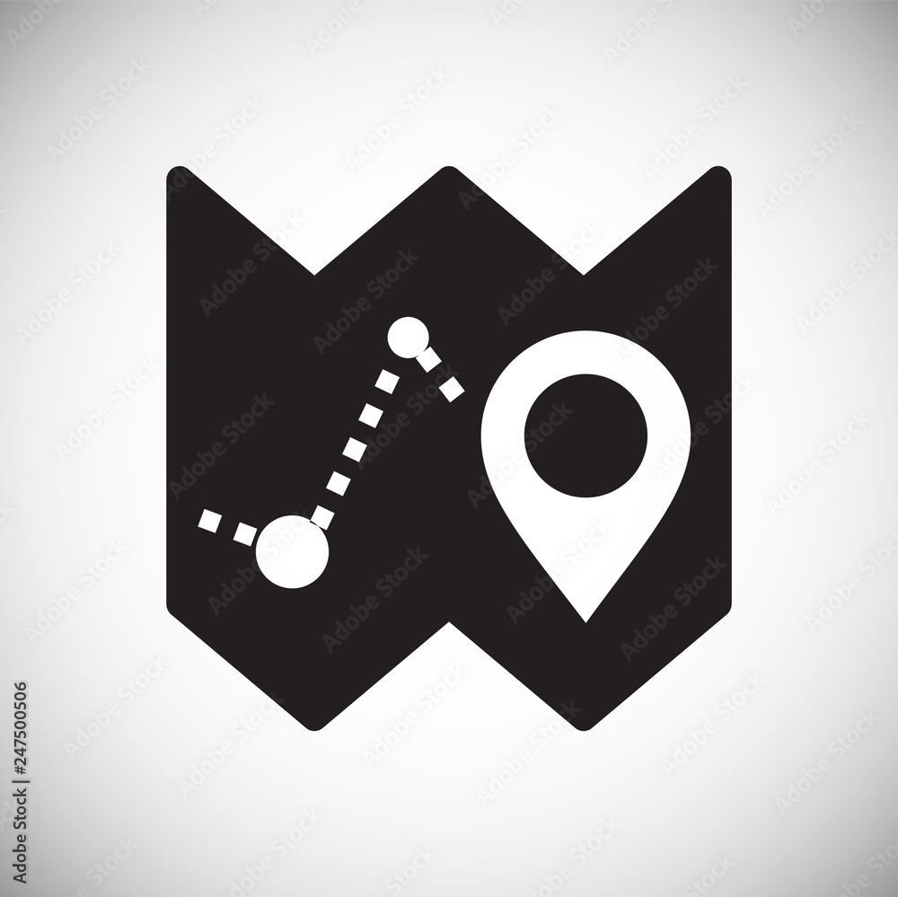 Poster navigation icon on white background for graphic and web design, modern simple vector sign. internet 