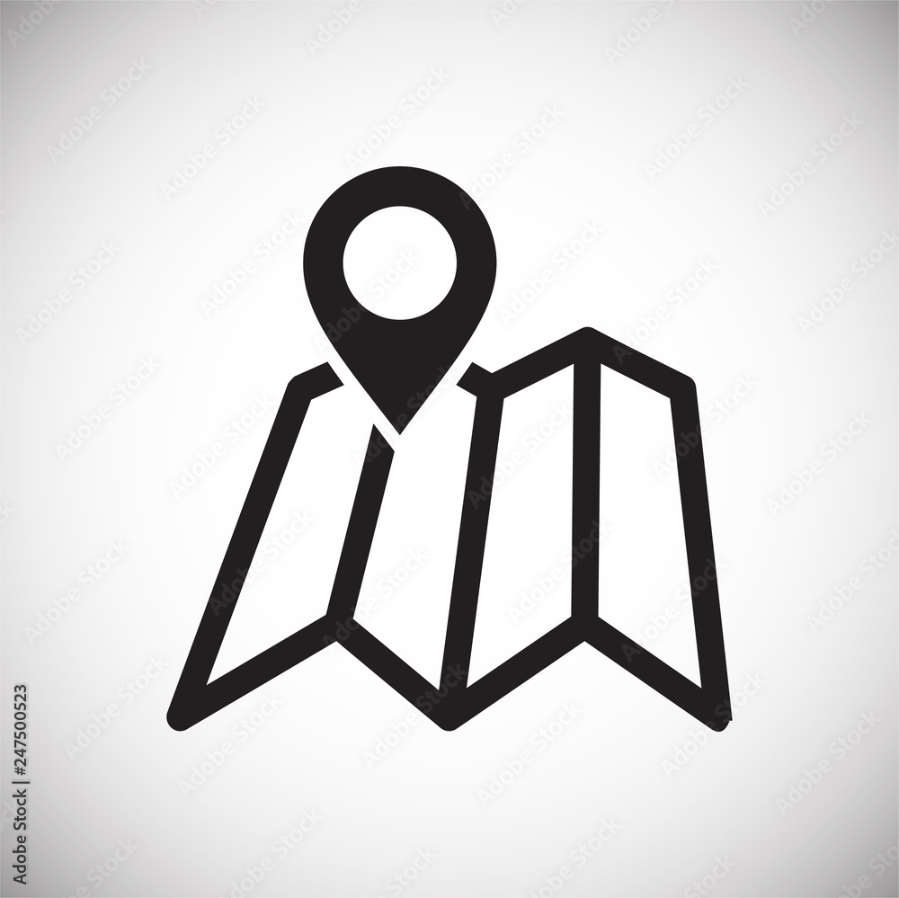 Poster navigation icon on white background for graphic and web design, modern simple vector sign. internet 