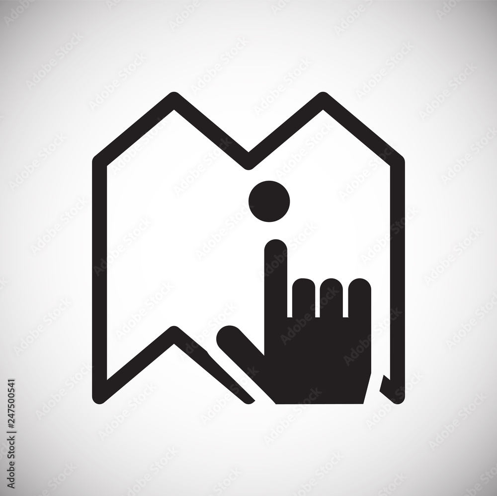 Poster navigation icon on white background for graphic and web design, modern simple vector sign. internet 