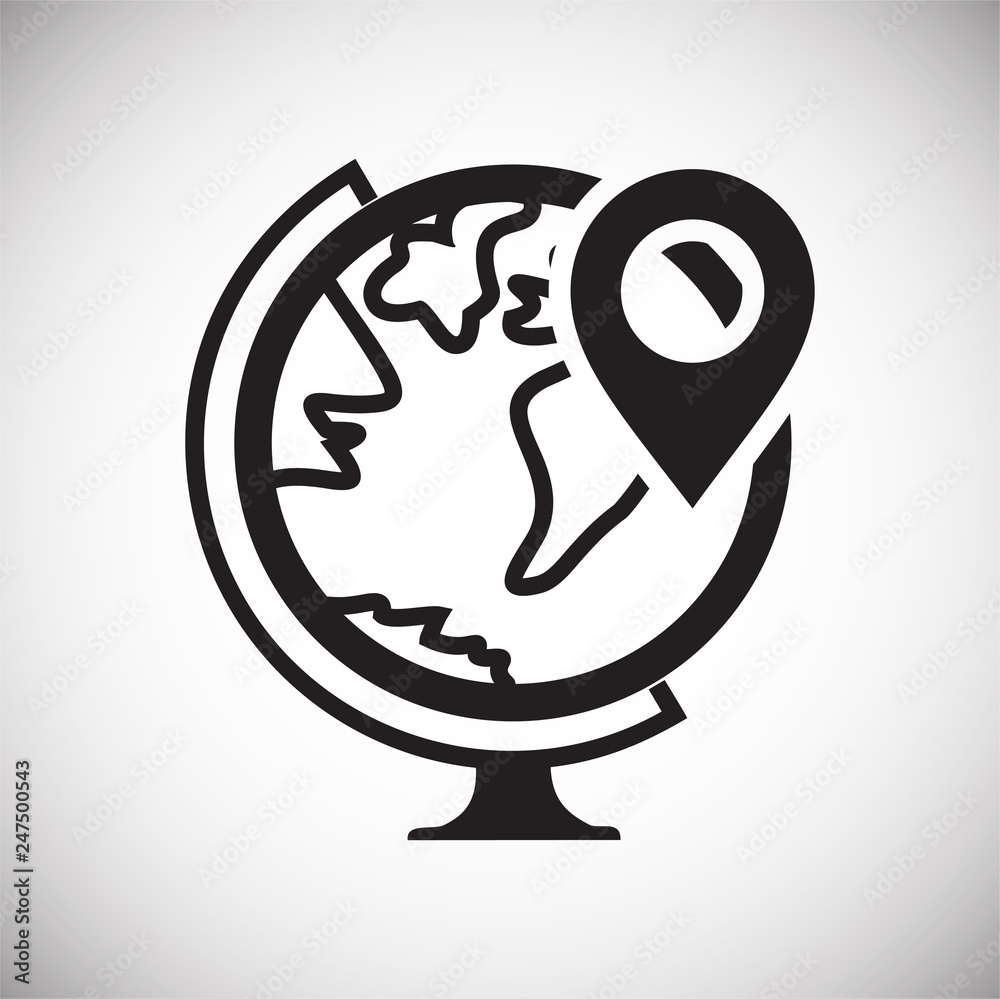 Poster navigation icon on white background for graphic and web design, modern simple vector sign. internet 