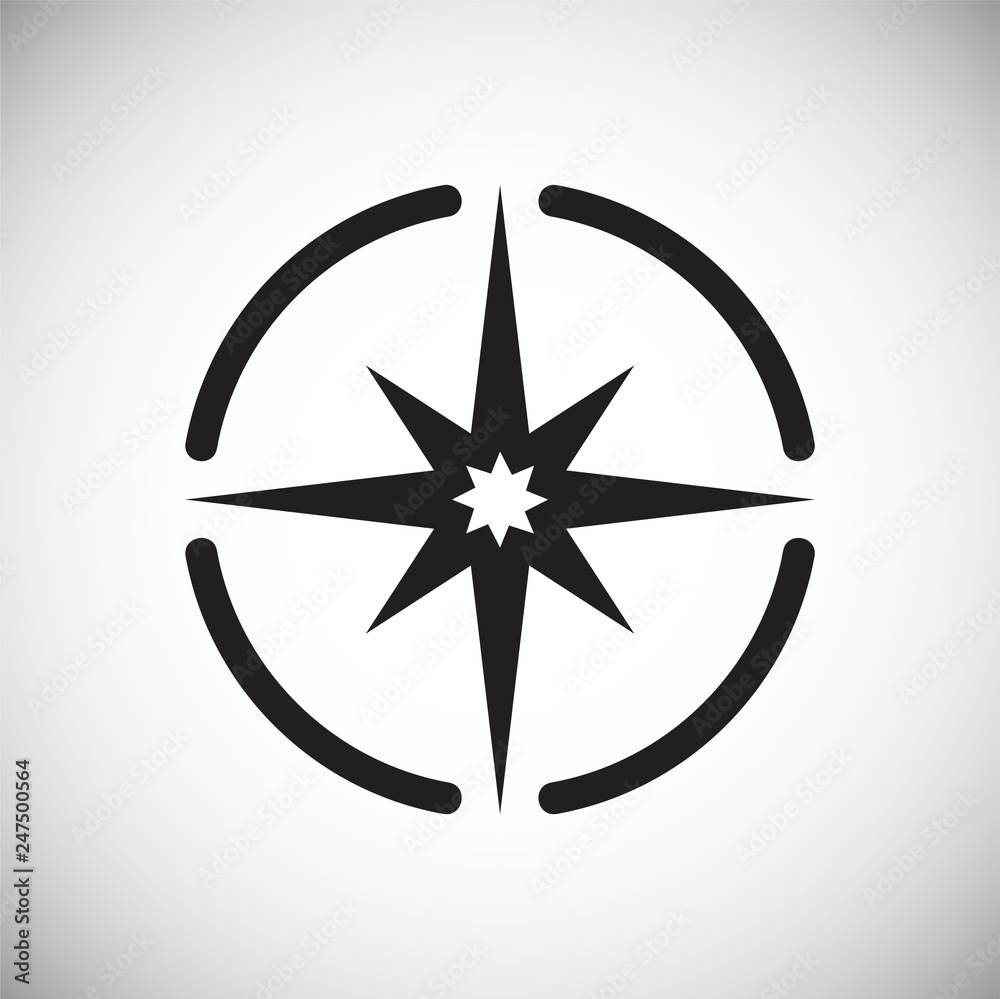 Poster navigation icon on white background for graphic and web design, modern simple vector sign. internet 