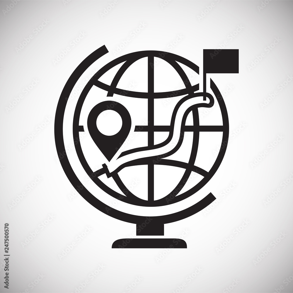 Poster navigation icon on white background for graphic and web design, modern simple vector sign. internet 