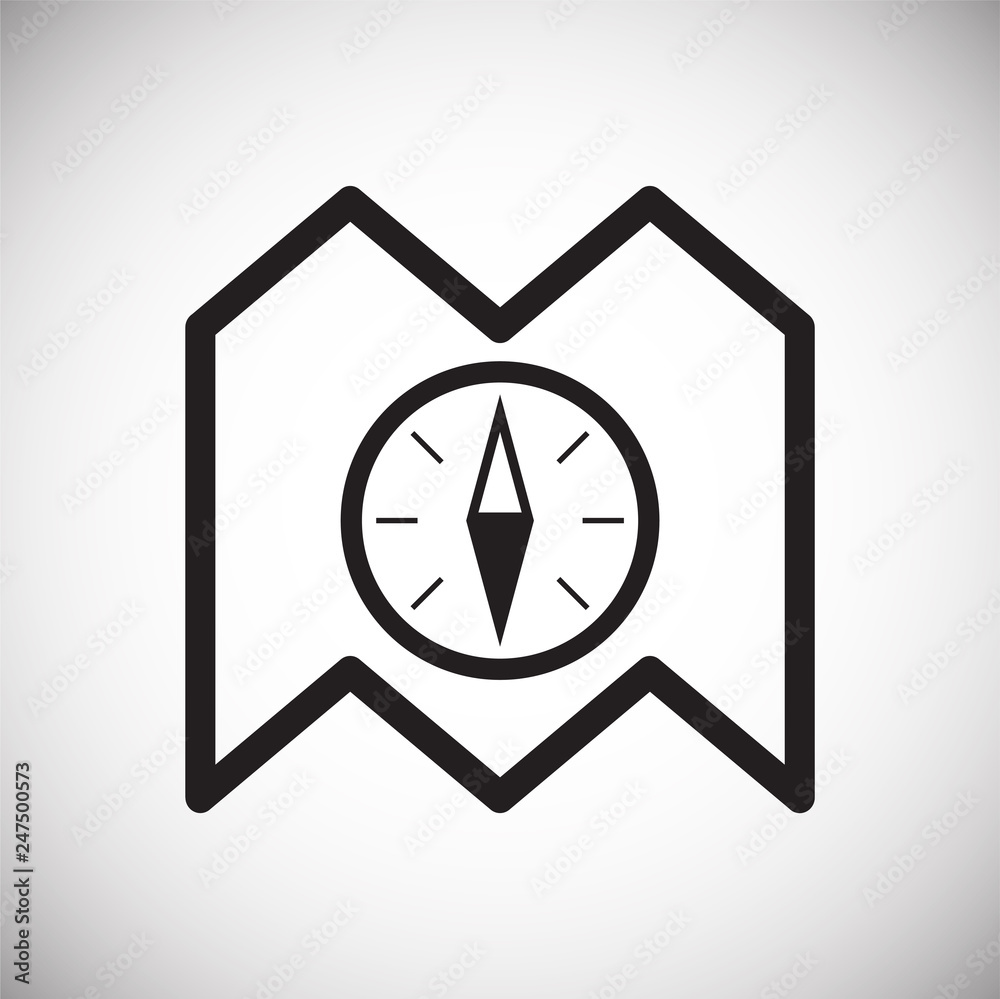 Poster navigation icon on white background for graphic and web design, modern simple vector sign. internet 
