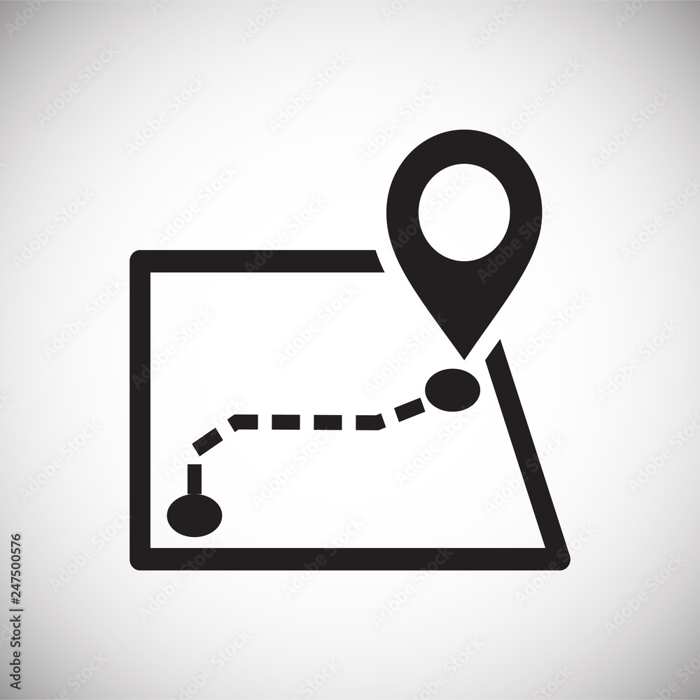 Poster navigation icon on white background for graphic and web design, modern simple vector sign. internet 