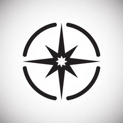 Navigation icon on white background for graphic and web design, Modern simple vector sign. Internet concept. Trendy symbol for website design web button or mobile app