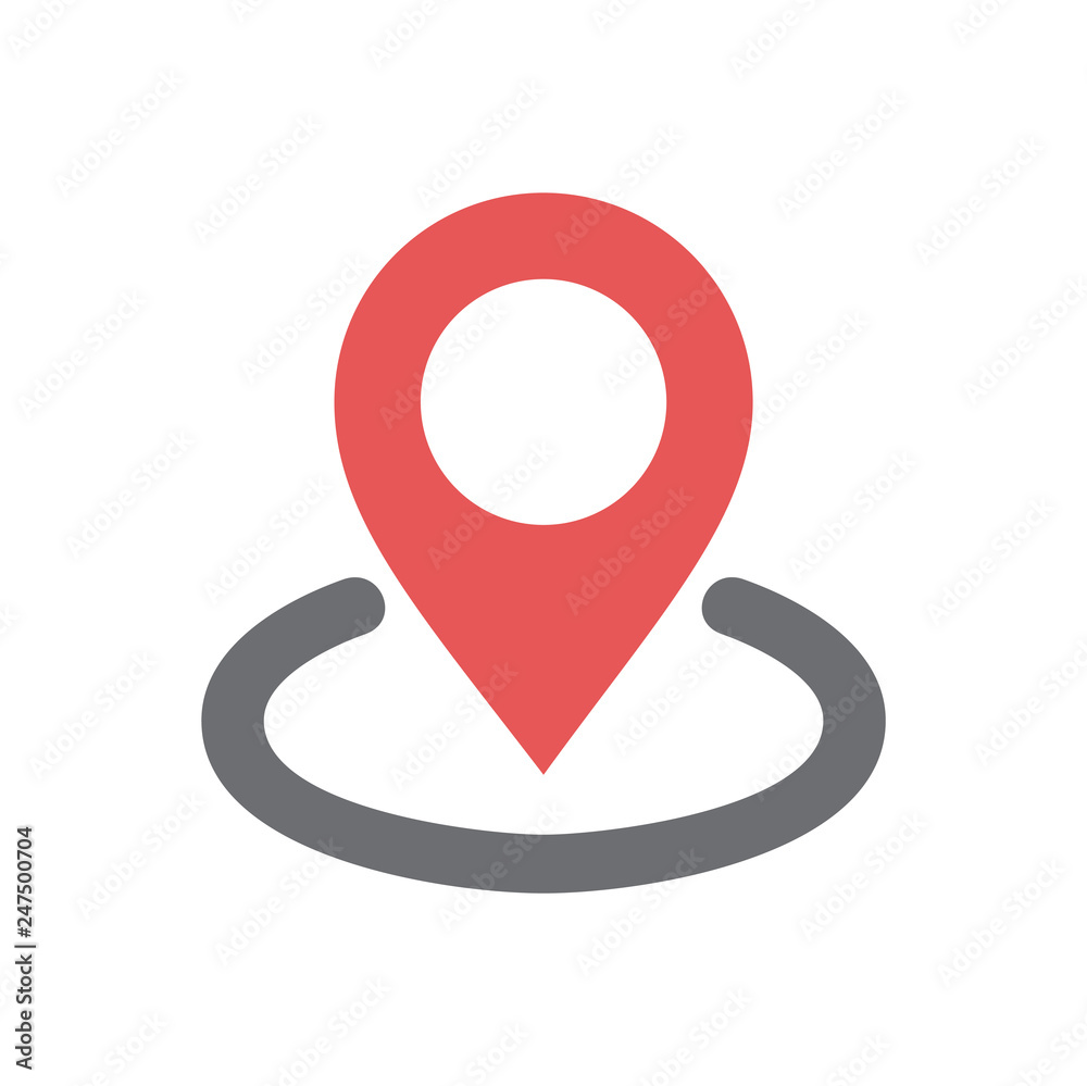 Poster navigation icon on white background for graphic and web design, modern simple vector sign. internet 