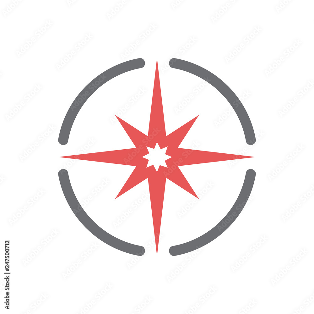 Poster navigation icon on white background for graphic and web design, modern simple vector sign. internet 