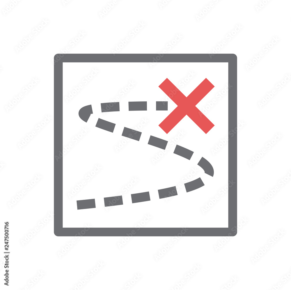 Poster navigation icon on white background for graphic and web design, modern simple vector sign. internet 