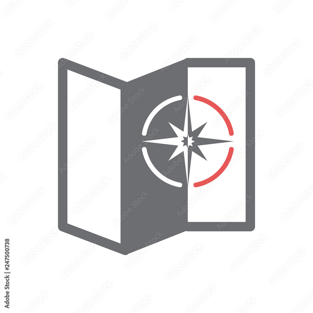 Poster navigation icon on white background for graphic and web design, modern simple vector sign. internet 