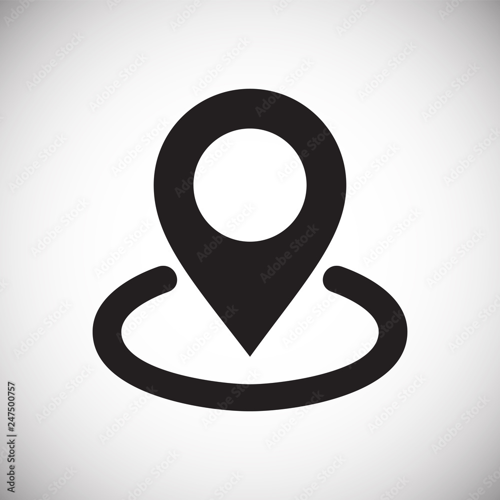 Poster navigation icon on white background for graphic and web design, modern simple vector sign. internet 