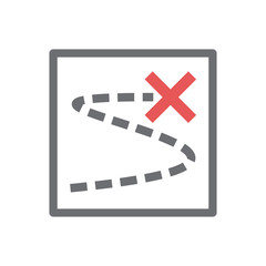 Navigation icon on white background for graphic and web design, Modern simple vector sign. Internet concept. Trendy symbol for website design web button or mobile app