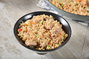 Fried rice with chicken