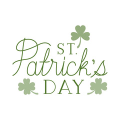 st patricks day label isolated icon