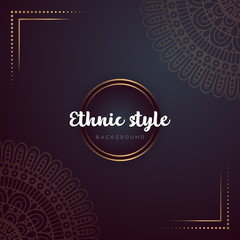 Gold background with mandala