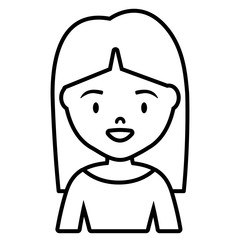 cute and little girl character