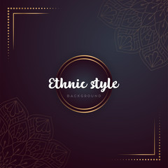 Gold background with mandala