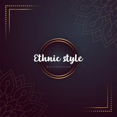 Gold background with mandala