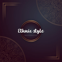 Gold background with mandala
