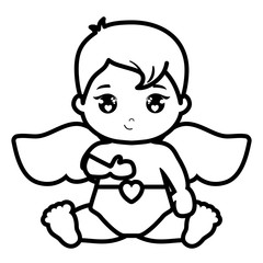 little cupid baby character