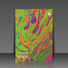 Abstract fluid creative background. Flyer template. Eps10 Vector illustration