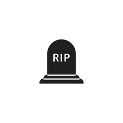 Tombstone, grave rip icon