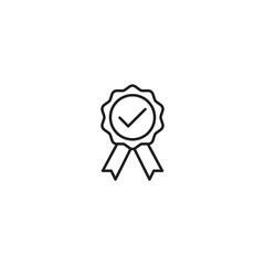 Rosette, quality line icon vector