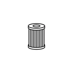 Air, oil filter line icon vector