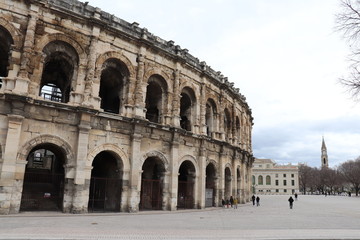 Fototapeta premium ARENES ROMAINES - NIMES - LANGUEDOC - OCCITANIE