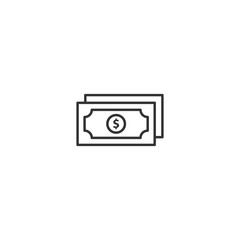 Money dollar icon vector