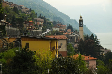 Como city, view from above, Italy