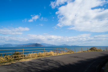 瀬戸内海　香川県さぬき市から小豆島方面を撮影