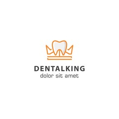 Dental king logo icon template