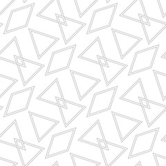 Geometric seamless pattern. Gray and white backdrop