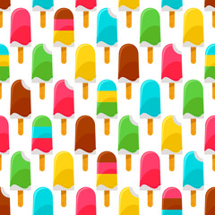 colorful ice creams