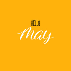 Hello may calligraphy