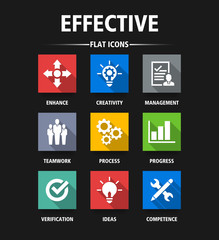 EFFECTIVE FLAT ICONS