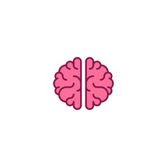 Brain logo icon template