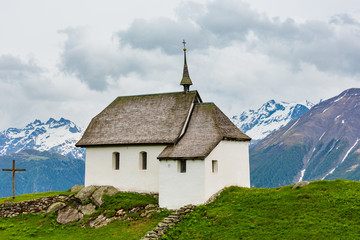 Small Church in Bettmeralp, Alps, Switzerland