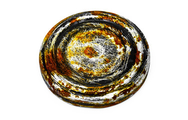 Rostiger Metalldeckel