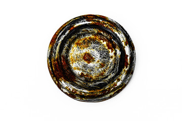 Rostiger Metalldeckel
