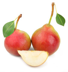 Pears isolated on white background