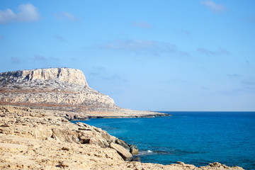 Fototapeta na wymiar View from Cape Greko Cyprus Travel, holiday concept.