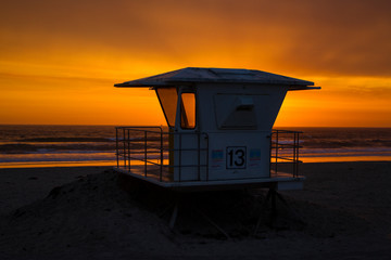 lifeguard tower at the beach