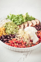 Burrito bowl on the table