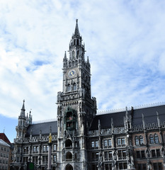 Munich town hall. Munchen Neues Rathaus. Munich, Germany.